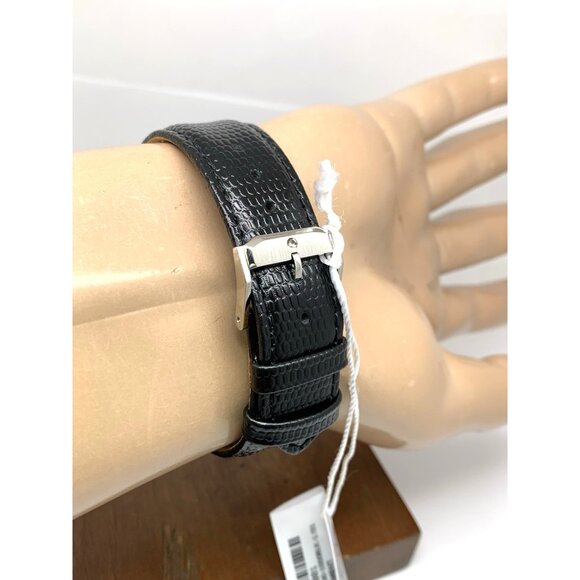 Movado Men's Watch 2100001 Swiss Quartz Silver Dial Black Leather Band 39mm - Picture 10 of 14